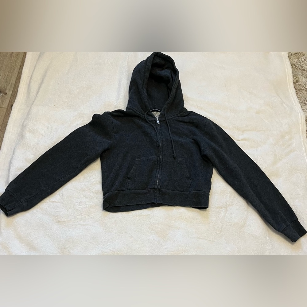 Brandy Melville Zip Up Black Jacket